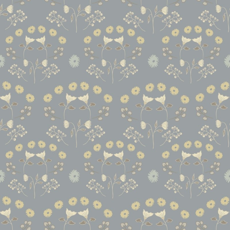 Bild på Färgsättning Medaillon Poppies in Grey - 1033301-01 - 10537-01